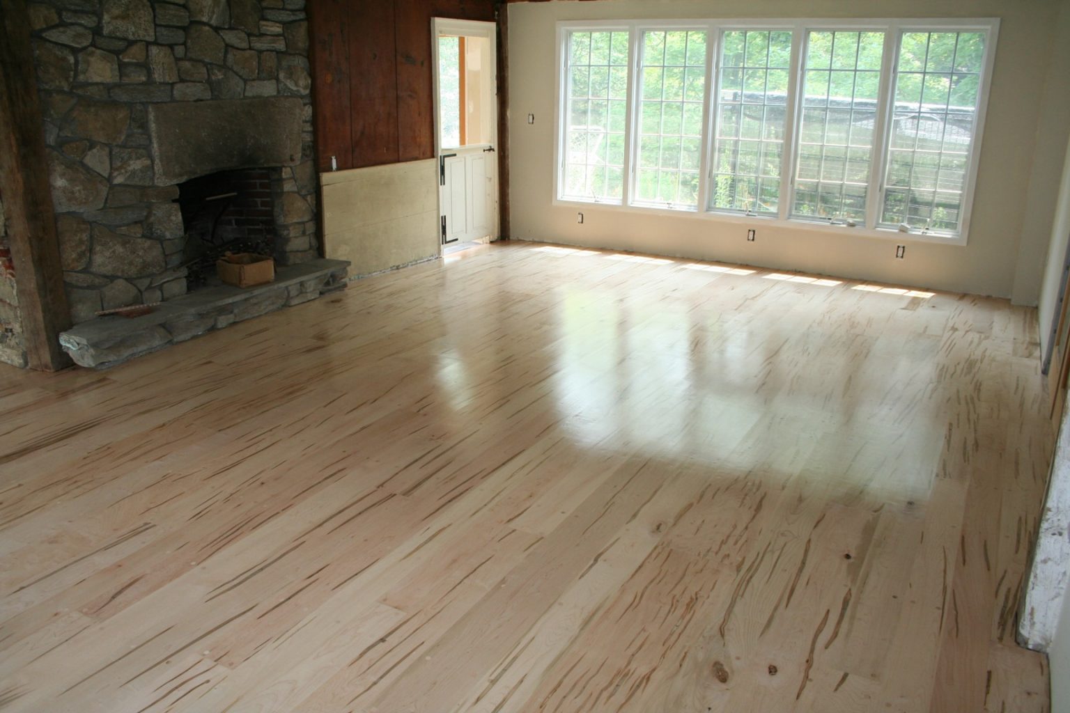 Ambrosia Maple Wide Plank Wood Floors, Wormy Maple Hardwood Flooring