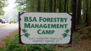 Scout Forestry Management Camp at Camp Tadma, CT
