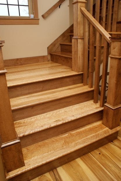 custom curly maple flooring