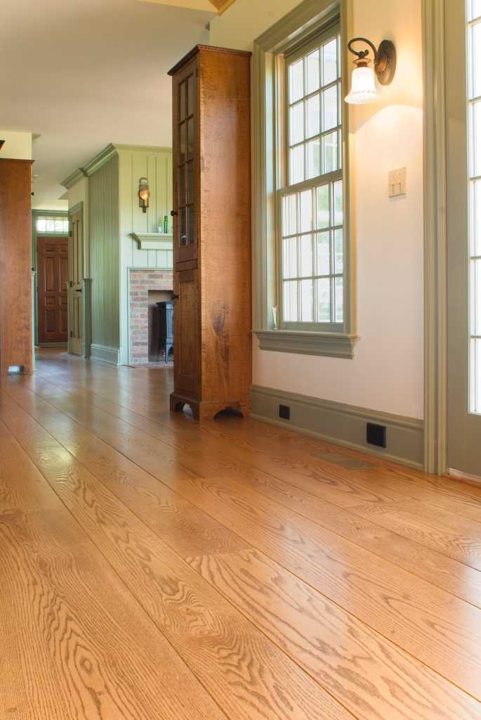 Red Oak wide plank flooring, Norwich, Connecticut