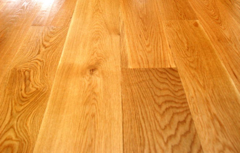 white oak select with a clear oil based poly finish