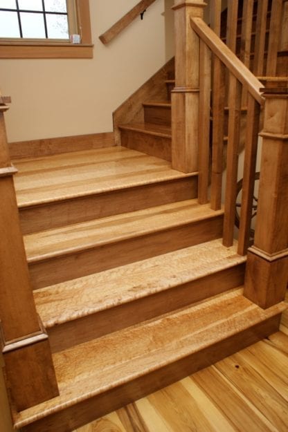 Curly/Tiger Maple Flooring - Natural